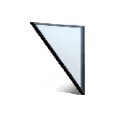 Steel Glass Inv Left-sloping Wall - Facilities in Once Human