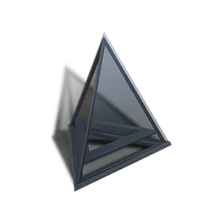 Steel Glass Triangular Pyramid Roof - Facility in Once Human