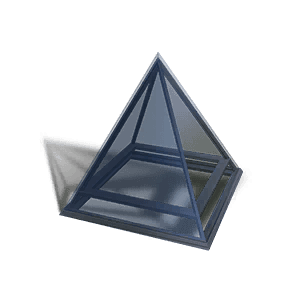 Steel Glass Rectangular Pyramid Roof - Facility in Once Human