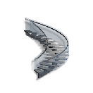 Left Steel Glass Spiral Staircase - Facilities in Once Human