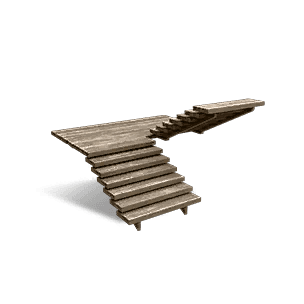Left Wood Stairs 09 - Facilities in Once Human