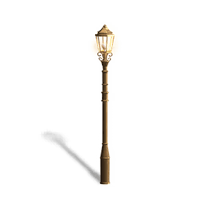 Brass Courtyard Light - Facilities in Once Human