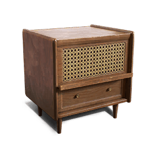 Wicker Wooden Bedside Table - Facilities in Once Human