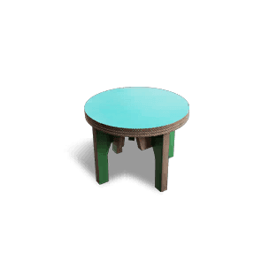 Colorful Corrugated Fiberboard Round Table - Facilities in Once Human