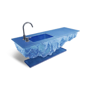 Ice Blue Bar Counter - Facilities in Once Human