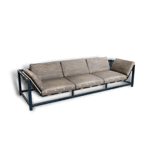 Industrial Leather Sofa - 3 Seater - Facilities in Once Human