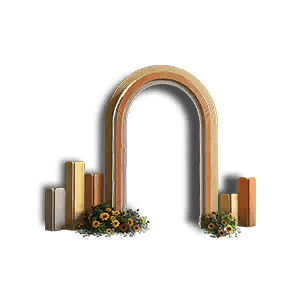 Sunflower Wooden Arch - Facilities in Once Human