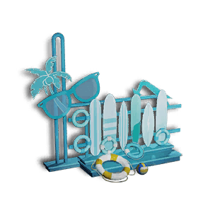 Surfboard Display Stand - Facilities in Once Human