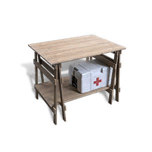 Small Double-Layer Wooden Shelf - Facilities in Once Human