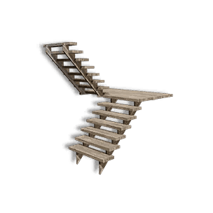 Right Wood Stairs 05 crafting recipe in Once Human