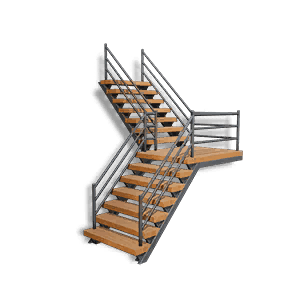 Right Steel & Wood Stairs 03 crafting recipe in Once Human