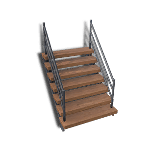 Steel & Wood Stairs 06 crafting recipe in Once Human