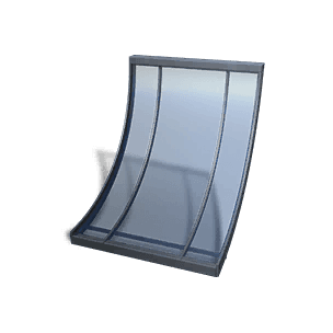 Steel Glass Inv Arch Roof crafting recipe in Once Human