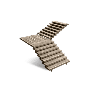 Left Wood Stairs 10 crafting recipe in Once Human