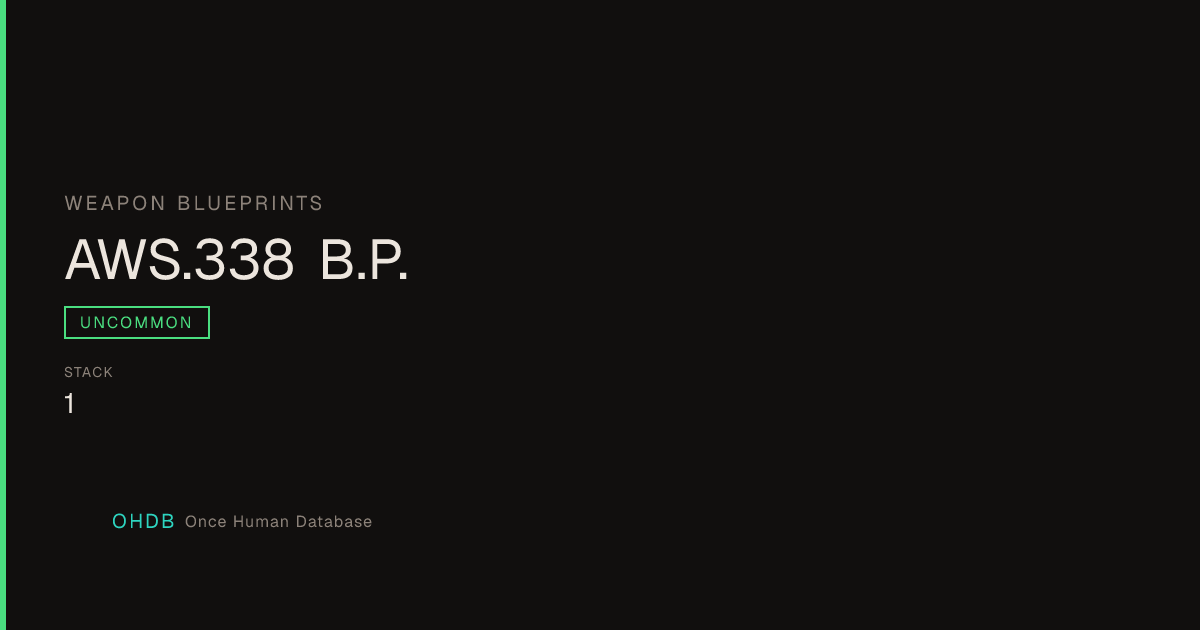 AWS.338 B.P.