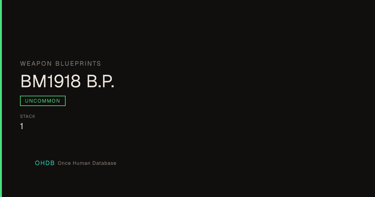 BM1918 B.P.