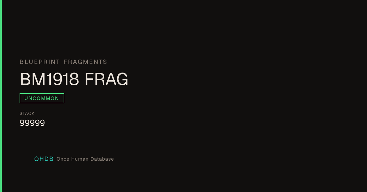 BM1918 FRAG