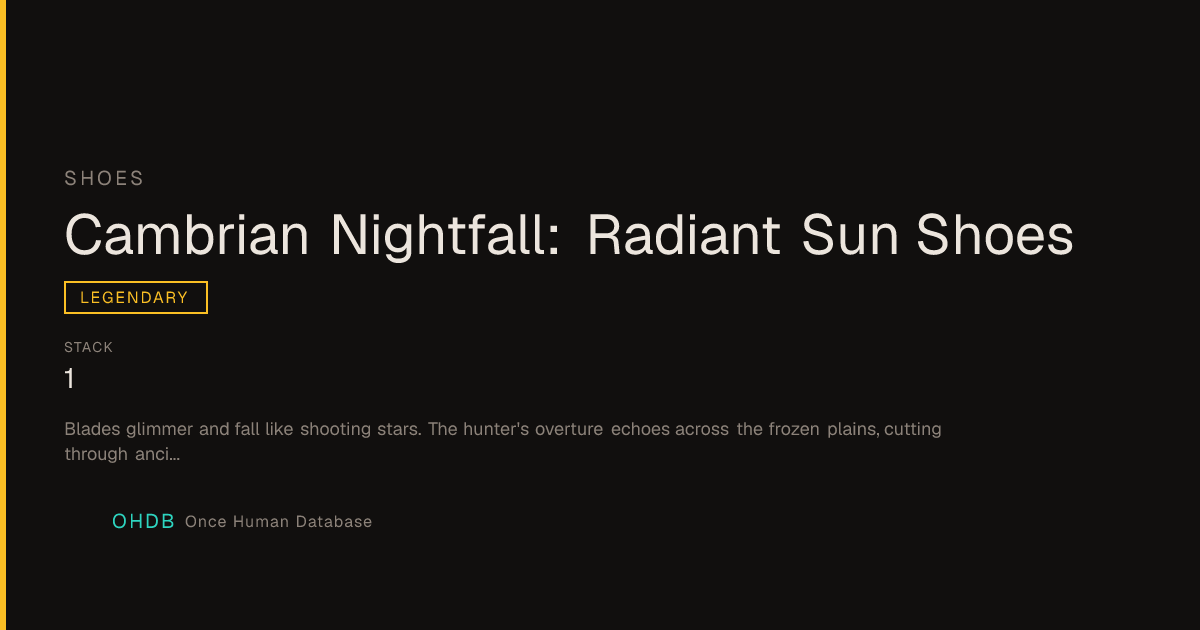 Cambrian Nightfall - Color Variant Shoes