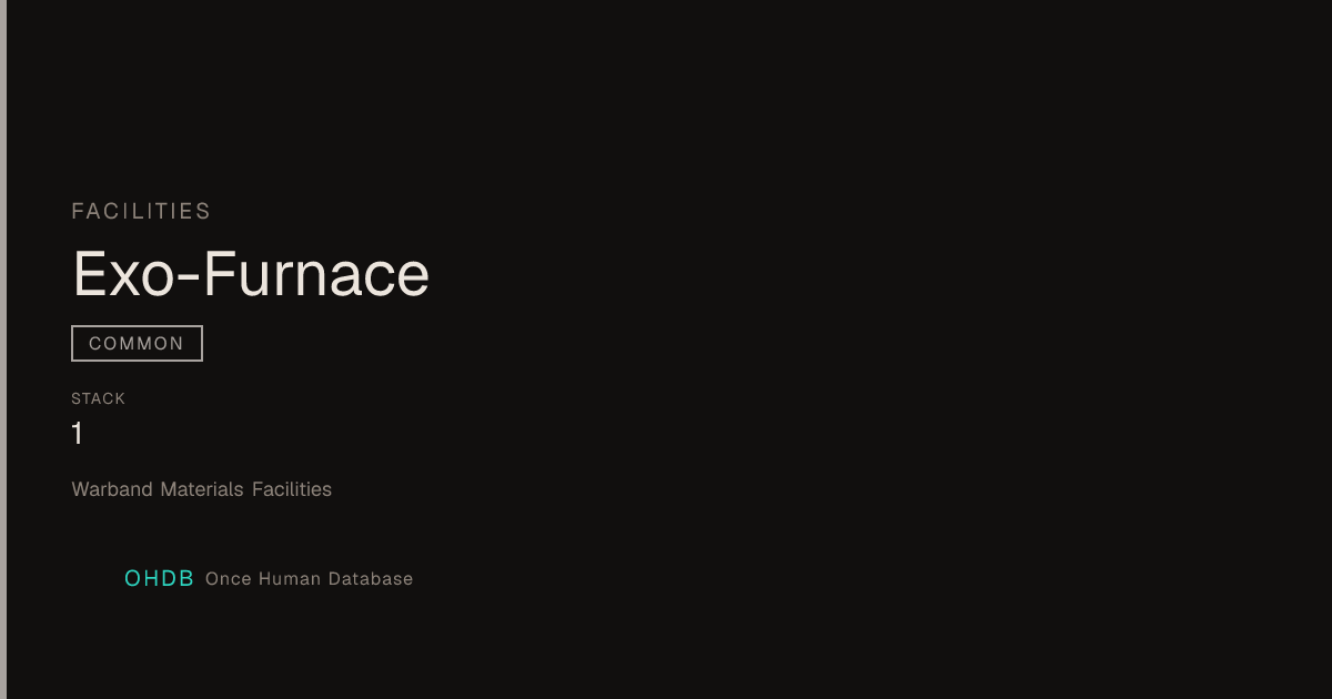 Exo-Furnace