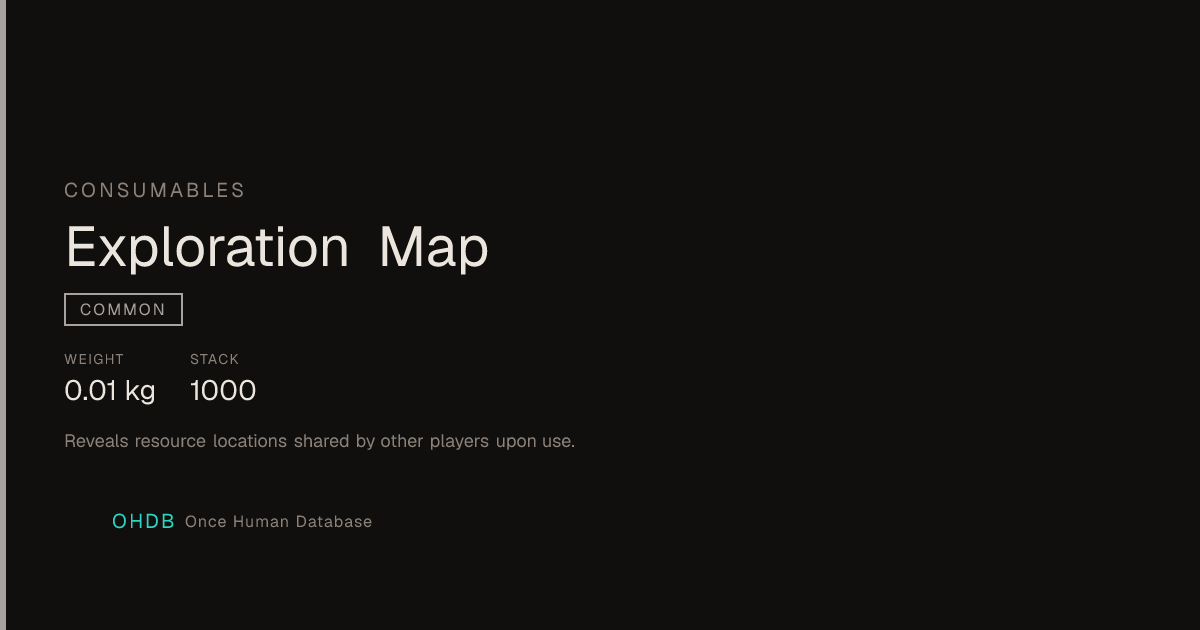 Exploration Map