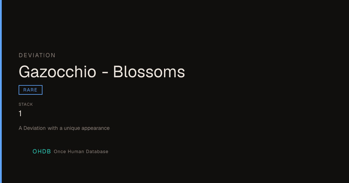 Gazocchio - Blossoms