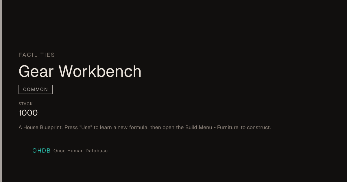 Gear Workbench