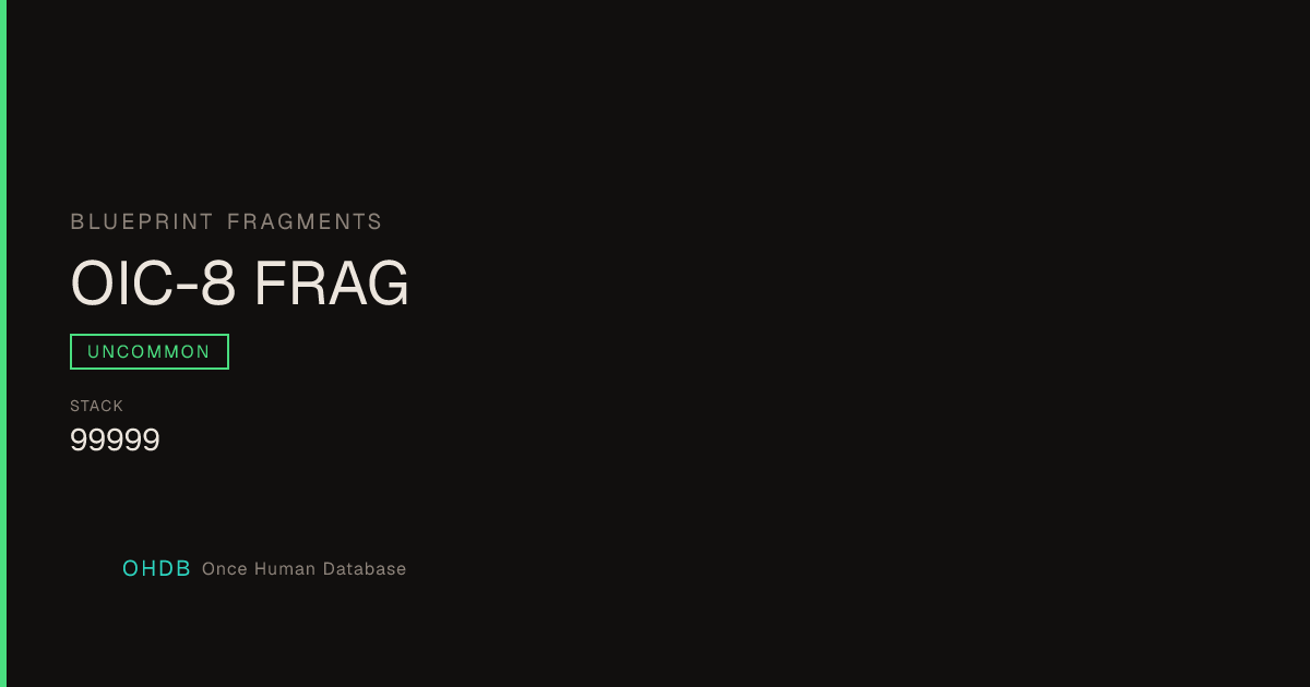 OIC-8 FRAG