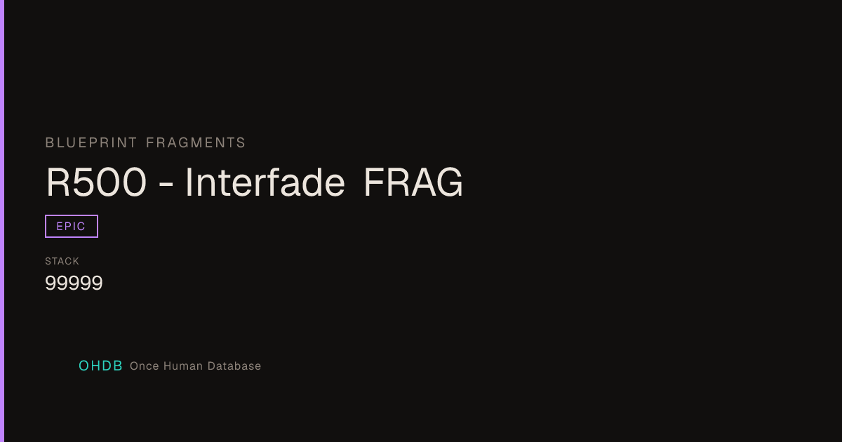 R500 - Interfade FRAG