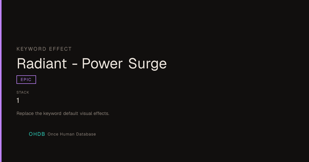Radiant - Power Surge