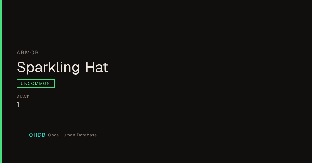 Sparkling Hat