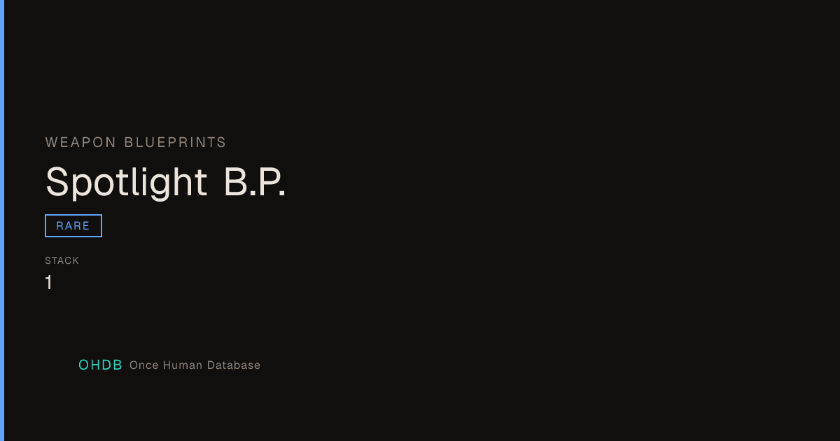 Spotlight B.P.