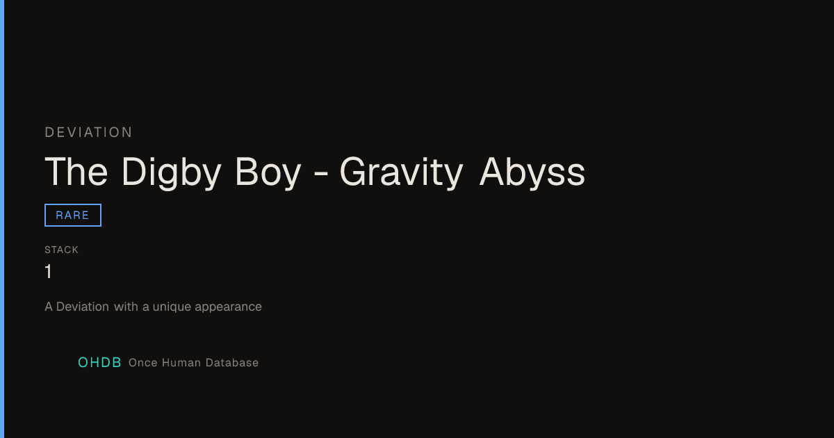 The Digby Boy - Starfall Inversion