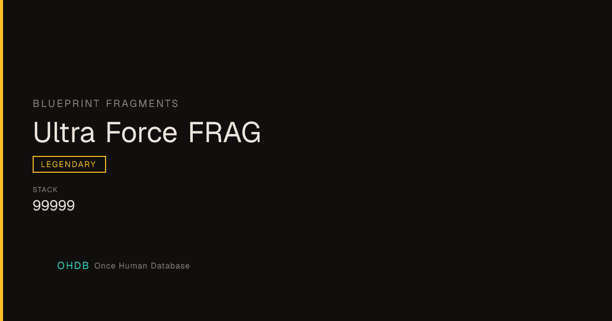 Ultra Force FRAG