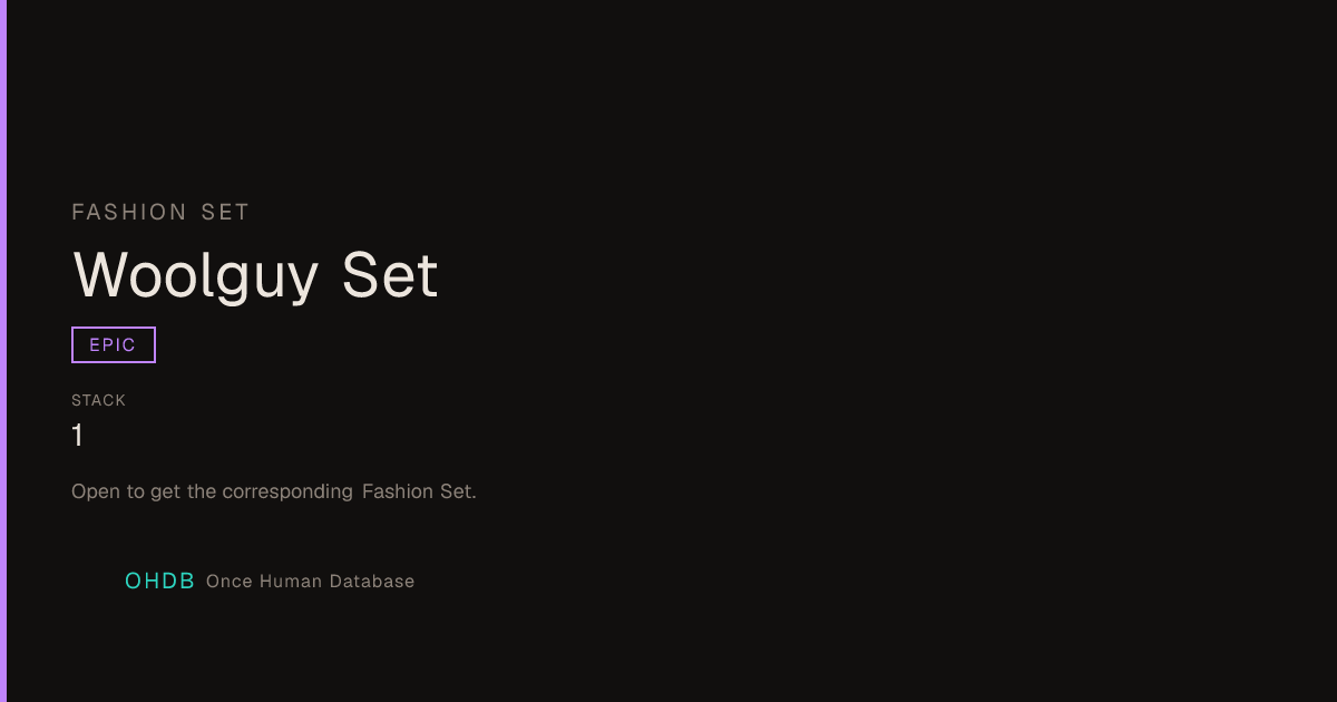 Woolguy Set