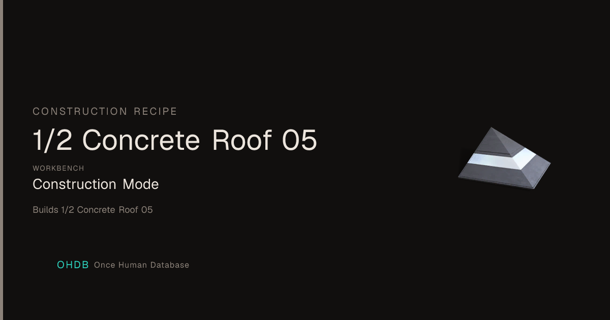 1/2 Concrete Roof 05