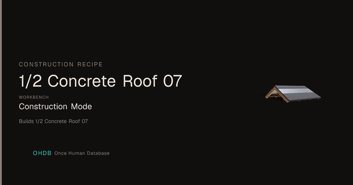 1/2 Concrete Roof 07