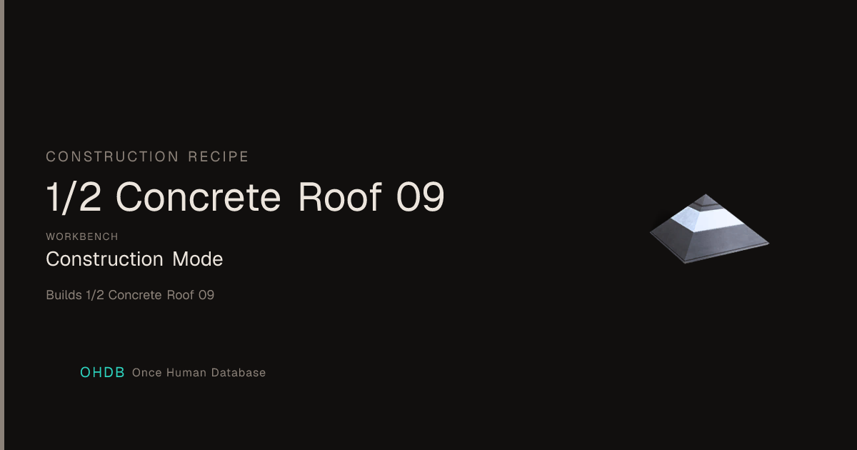 1/2 Concrete Roof 09