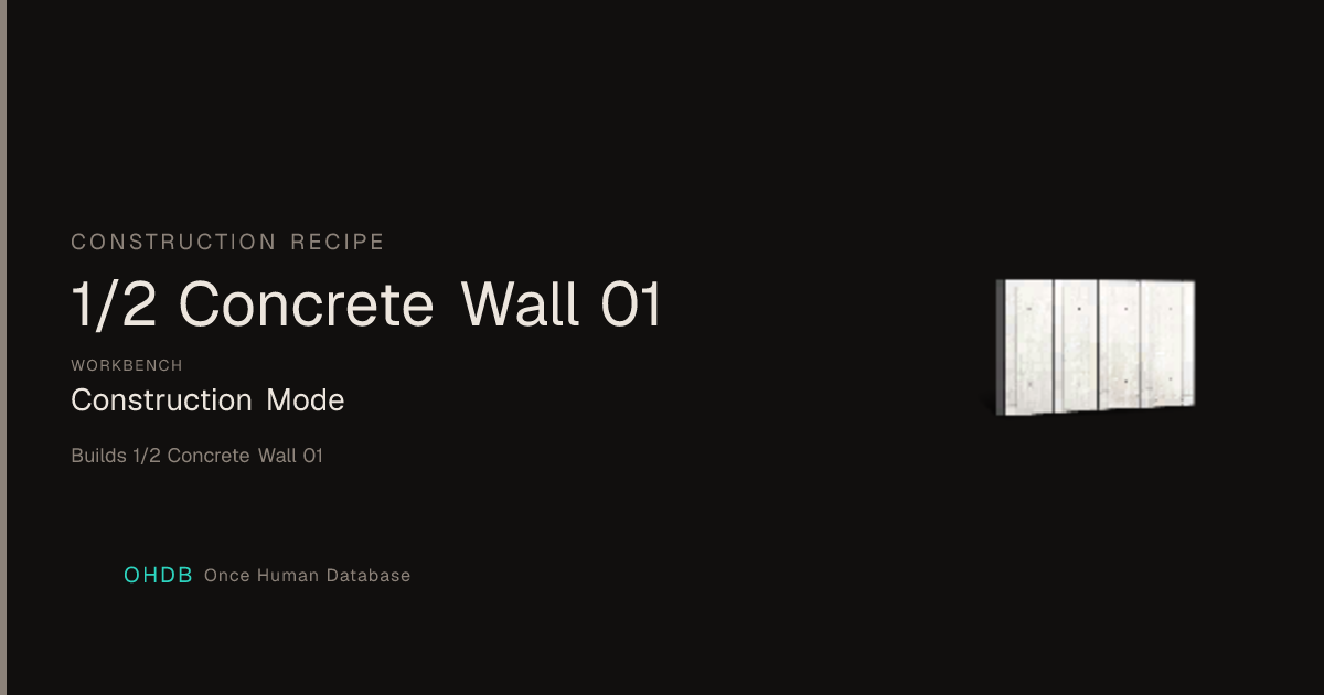1/2 Concrete Wall 01