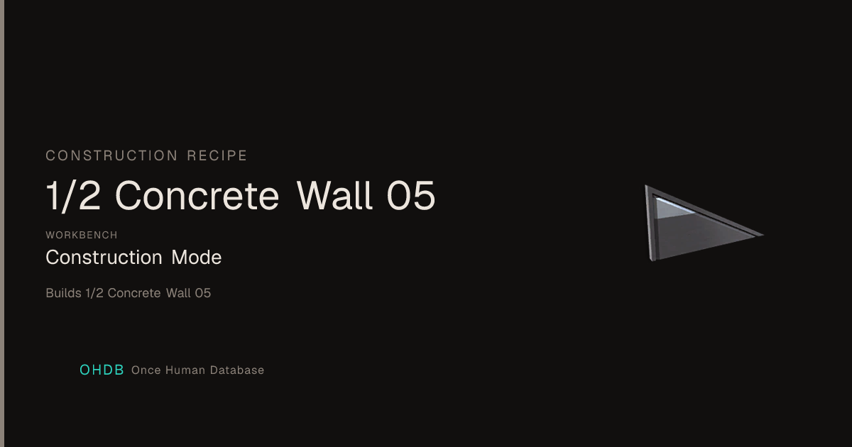 1/2 Concrete Wall 05