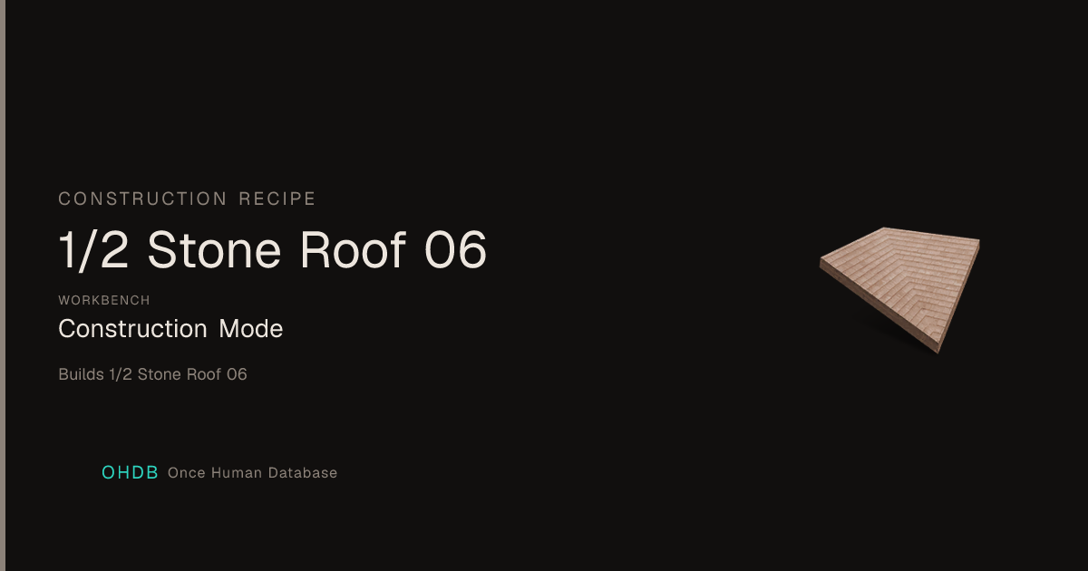 1/2 Stone Roof 06