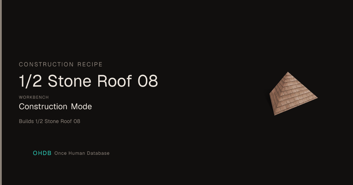 1/2 Stone Roof 08