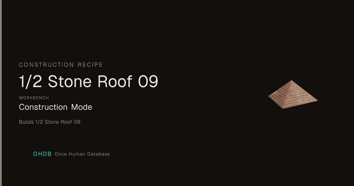 1/2 Stone Roof 09