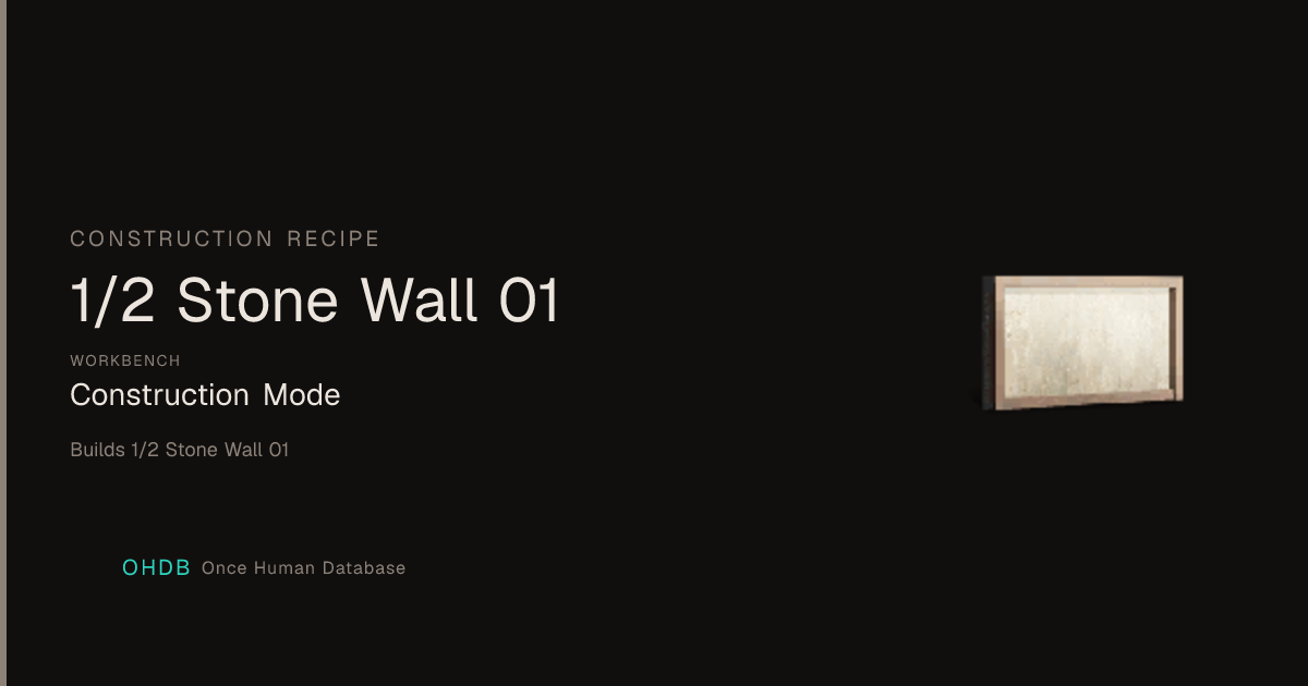 1/2 Stone Wall 01