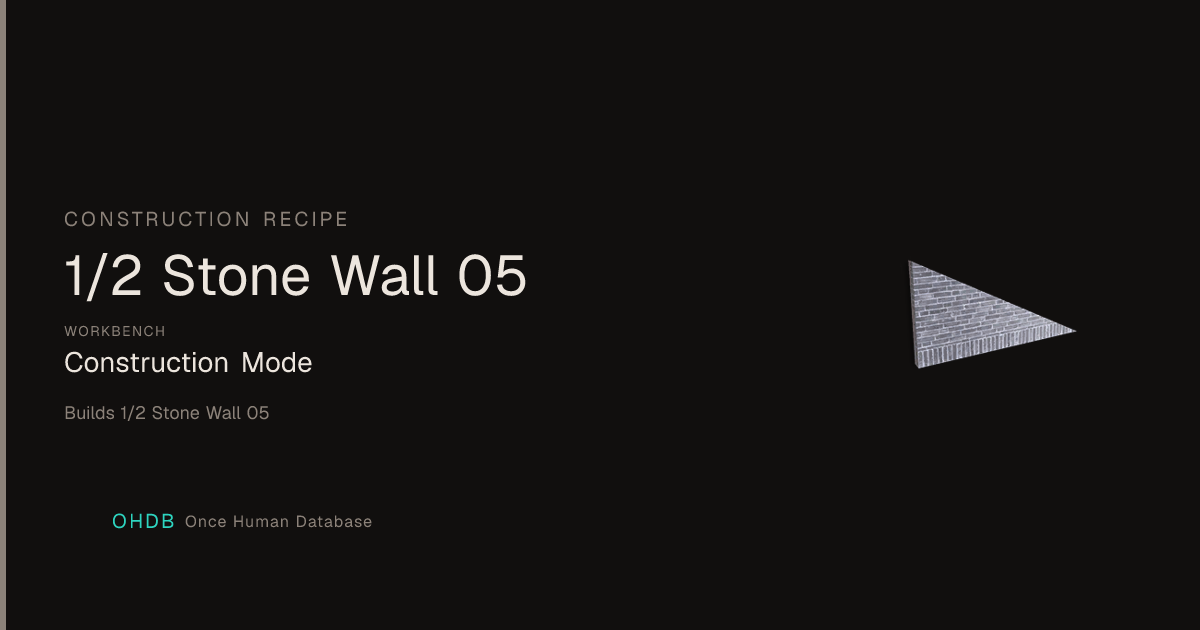 1/2 Stone Wall 05