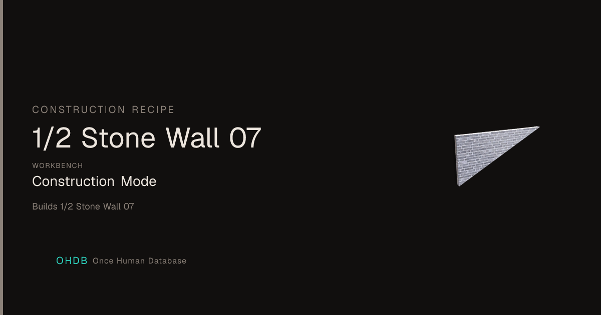 1/2 Stone Wall 07