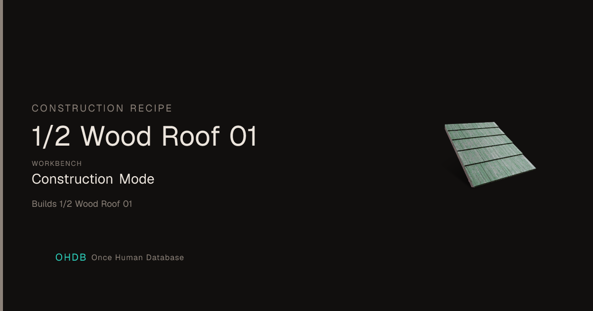 1/2 Wood Roof 01