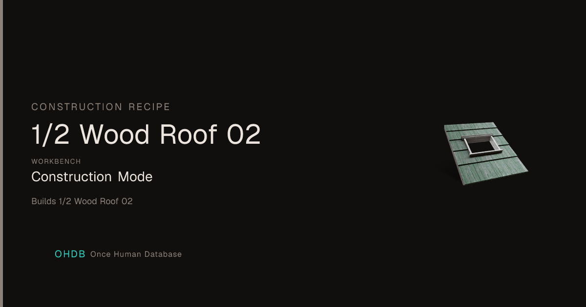 1/2 Wood Roof 02