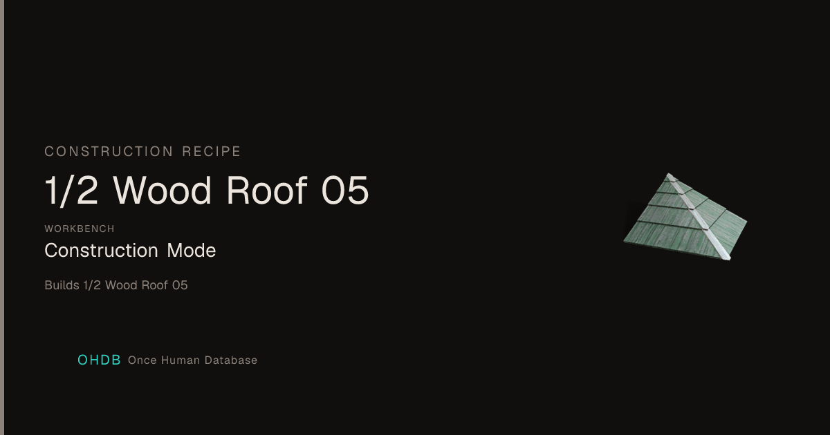 1/2 Wood Roof 05