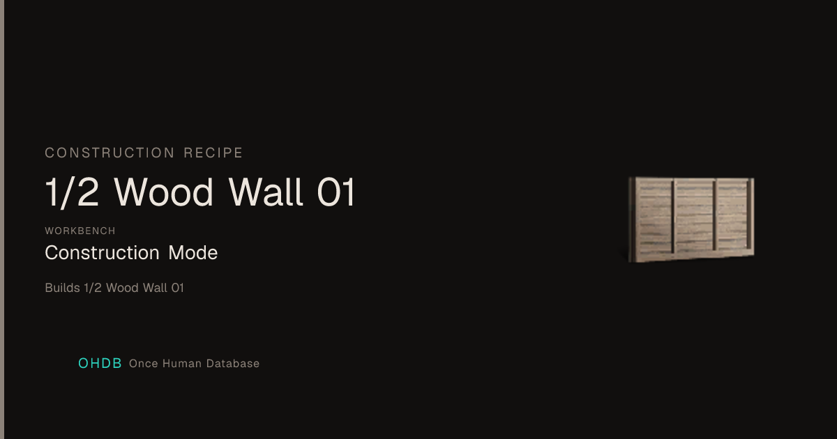 1/2 Wood Wall 01