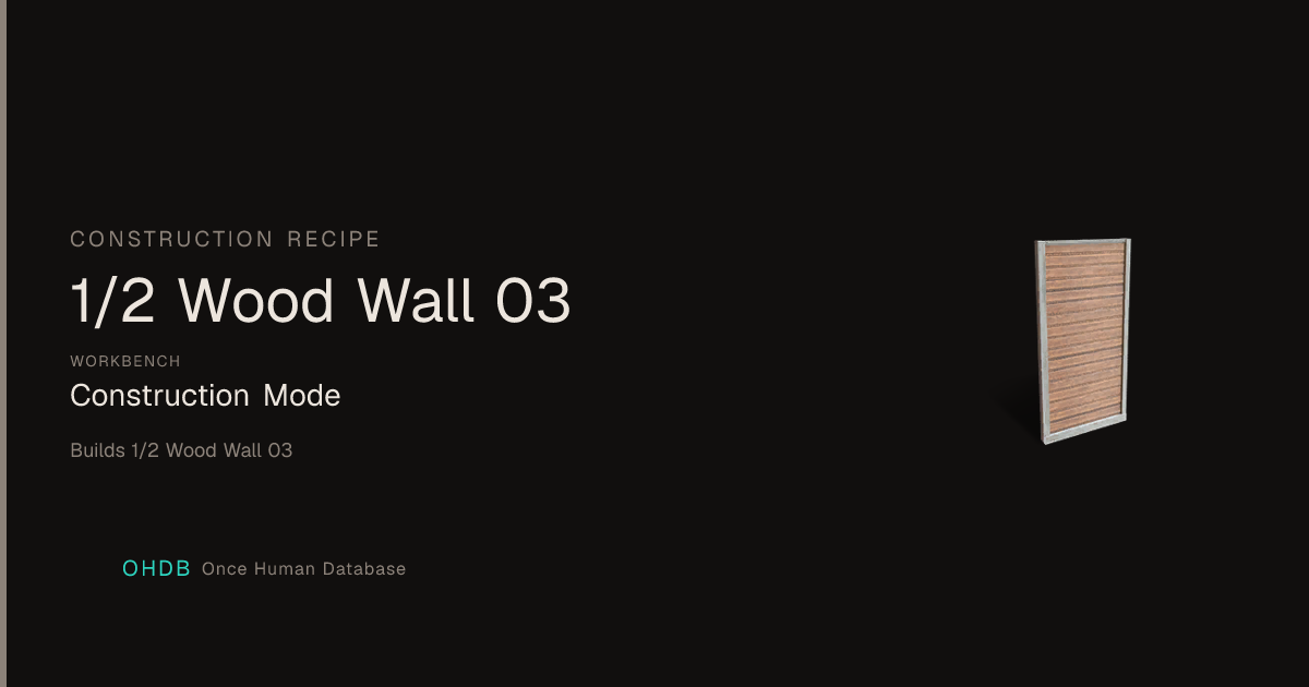 1/2 Wood Wall 03